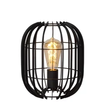 Lucide REDA asztali lámpa modern stílus fém fekete ovális forma E27 IP20 - 78599/01/30