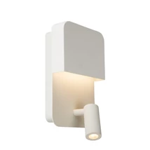 Lucide BOXER fali lámpa modern stílus acél fehér szögletes forma LED IP20 - 79200/08/31