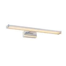 Lucide ONNO fürdőszobai fali lámpa modern stílus műanyag szatén króm opál szögletes forma LED IP44 - 79297/12/12