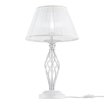 Maytoni GRACE asztali lámpa organza fehér 1x E14 - ARM247-00-G