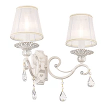 Maytoni GRACE fali lámpa organza fehér 2x E14 - ARM247-02-G