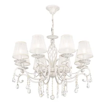 Maytoni GRACE csillár organza fehér 8x E14 - ARM247-08-G