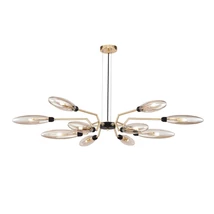 Maytoni VENTURA függeszték üveg borostyán 12x G9 - MOD012CL-12G