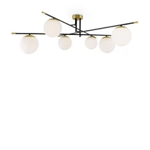 Maytoni NOSTALGIA mennyezetlámpa üveg fehér 6x E14 - MOD048CL-06G