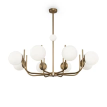 Maytoni RENDEZ-VOUS függeszték üveg fehér 8x E14 - MOD109PL-08BS