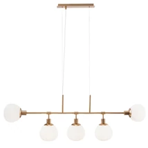 Maytoni ERICH függeszték üveg fehér 5x E14 - MOD221-PL-05-G