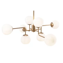 Maytoni ERICH csillár üveg fehér 8x E14 - MOD221-PL-08-G