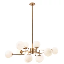 Maytoni ERICH csillár üveg fehér 12x E14 - MOD221-PL-12-G