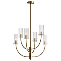Maytoni ARCO függeszték üveg  6x G9 - MOD223PL-06BS