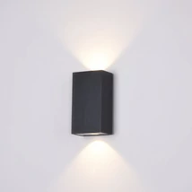 Maytoni TIMES SQUARE kültéri fali lámpa fém fekete 1x LED IP54 - O581WL-L6B
