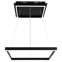 Rabalux QUADRO mennyezet lámpa LED 1670lm fém matt fekete műanyag burával fehér modern stílus IP20 - 3085