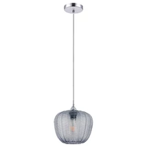 Rabalux MONET függeszték E27 fém króm üveg burával füstszínű üveg modern stílus IP20 - 3177