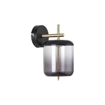 Rabalux DELICE asztali lámpa LED 480lm fém fekete üveg burával füstszínű üveg modern stílus IP20 - 5025