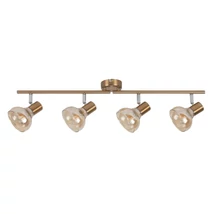 Rabalux HOLLY függeszték E14 fém antik arany üveg burával borostyán modern stílus IP20 - 5550