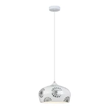 Rabalux GINGER függeszték E14 fém ezüst kerámia burával fehér modern stílus IP20 - 6049