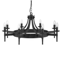 Cartwheel - Searchlight-2428-8BK - Csillár