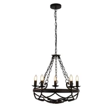 CARTWHEEL - Searchlight-8905-5BK - Csillár