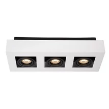 Lucide XIRAX mennyezeti spotlámpa modern stílus alumínium fehér fekete szögletes forma GU10-LED IP20 - 09119/16/31