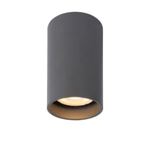 Lucide DELTO mennyezeti spotlámpa modern stílus alumínium szürke henger forma GU10-LED IP20 - 09915/06/36