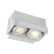 Lucide TRIMLESS beépíthető lámpa modern stílus alumínium fehér szögletes forma GU10 IP20 - 09925/02/31