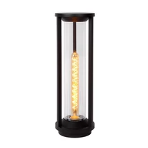 Lucide CADIX kültéri állólámpa modern stílus alumínium fekete henger forma E27 IP65 - 15804/50/30