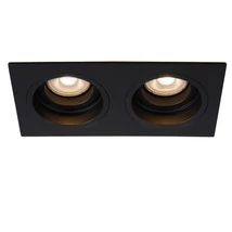 Lucide EMBED beépíthető lámpa modern stílus fém fekete szögletes forma GU10 IP20 - 22959/02/30