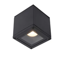 Lucide AVEN fürdőszobai mennyezeti spotlámpa modern stílus alumínium fekete szögletes forma GU10 IP65 - 22963/01/30