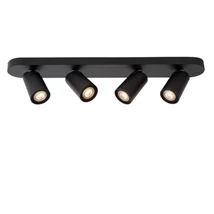 Lucide XYRUS mennyezeti spotlámpa modern stílus alumínium fekete ovális forma GU10-LED IP20 - 23954/21/30