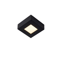 Lucide BRICE-LED fürdőszobai mennyezet lámpa modern stílus alumínium fekete szögletes forma LED IP44 - 28117/11/30