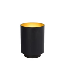 Lucide SUZY asztali lámpa modern stílus fém fekete matt arany-sárgaréz henger forma E14 IP20 - 45588/01/30