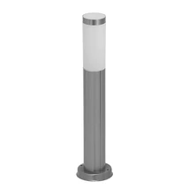 Rabalux INOXTORCH kültéri állólámpa E27 fém szatin króm műanyag burával fehér modern stílus IP44 - 8263