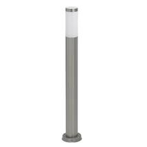 Rabalux INOXTORCH kültéri állólámpa E27 fém szatin króm műanyag burával fehér modern stílus IP44 - 8264