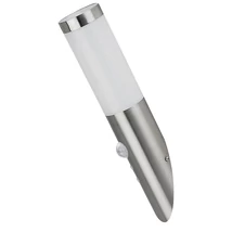 Rabalux INOXTORCH mozgásérzékelős kültéri állólámpa E27 fém szatin króm műanyag burával fehér modern stílus IP44 - 8266