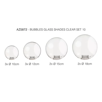 Azzardo BUBBLES búra, üveg, áttetsző - 5872