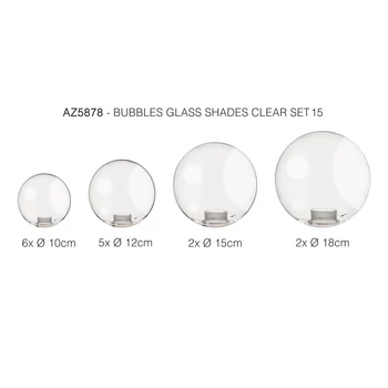 Azzardo BUBBLES búra, üveg, áttetsző - 5878