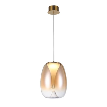 Azzardo  PAMELA függeszték fém, üveg, borostyán, LED, 15W, 3000K, 1200Lm - AZ-6185