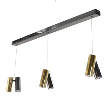 Azzardo  JADE függeszték fém, akril, fekete, króm, arany, LED, 36W, 3000K, 2880Lm - AZ-6213