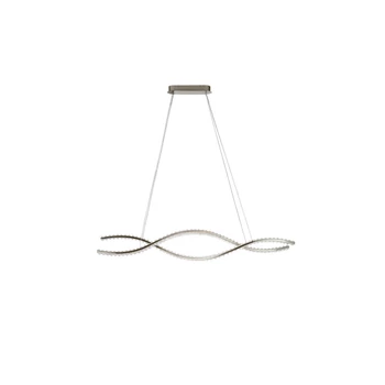 Azzardo SPARK WAVES függeszték fém, akril, króm, LED, 97W, 3000-4000K, 10880Lm - AZ-6564