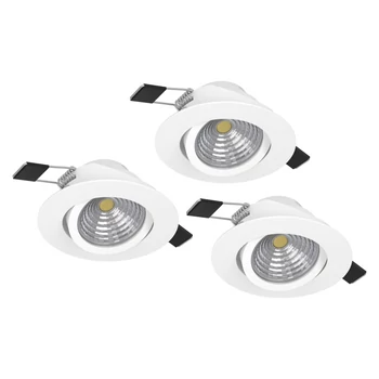 Eglo SALICETO beépíthető szpot lámpa fém, fehér, LED, 2700K, 3x6W, 1350lm - 900745