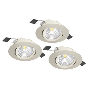 Eglo SALICETO beépíthető szpot lámpa fém, nikkel, LED, 2700K, 3x6W, 1350lm - 900746