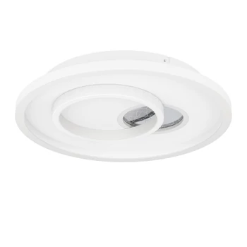 Eglo TIRIOLO mennyezet lámpa fém, műanyag, fehér, ezüst, LED, 22,5W, 4000K, 2850 Lm - 901246