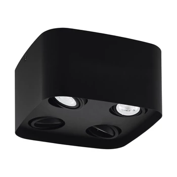 Eglo CAMINALES-Z mennyezet lámpa, GU10-LED foglalattal, fényforrás tartozék acél fekete test | 99675