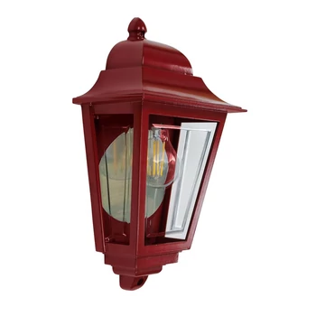 Elstead DECO LANE kültéri fali lámpa fém, múanyag, piros, áttetsző, E27, IP44 - ELS-DECO-LANE7-RED