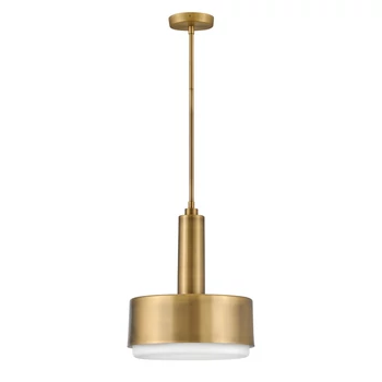 Elstead CEDRIC függeszték fém, üveg, sárgaréz, opál, E27 - ELS-HK-CEDRIC-P-M-BR