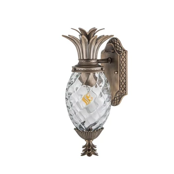 Elstead PLANTATION  kültéri fali lámpa fém, üveg, bronz, E27, IP44 - ELS-HK-PLANTATION-S-BU