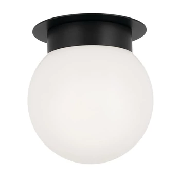 Elstead ALBERS mennyezet lámpa fém, üveg, fekete, opál, E27 - ELS-KL-ALBERS-F-G-BK