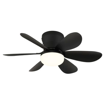 Globo DELORES ventilátoros lámpa fém, műanyag, fekete, fehér, LED, 5W, 40-350lm, 2700K-6500K - 03625S