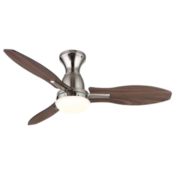 Globo GALE ventilátor fém, akril, nikkel,  barna, fehér, LED, 22W, 3000-6000K, 1897 Lm - 03671N