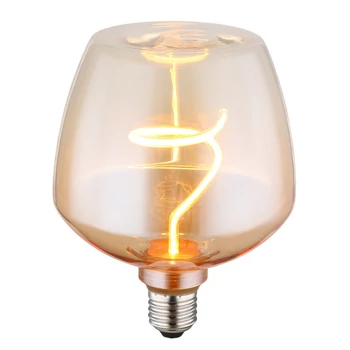 Globo BULB E27-LED filament fényforrás üveg, borostyán, 4W, 1800K, 240lm - 11539A