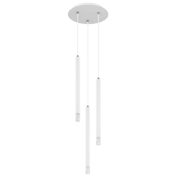 Globo RYAN függeszték fém, műanyag, fehér, áttetsző, G9 - 15629W-3